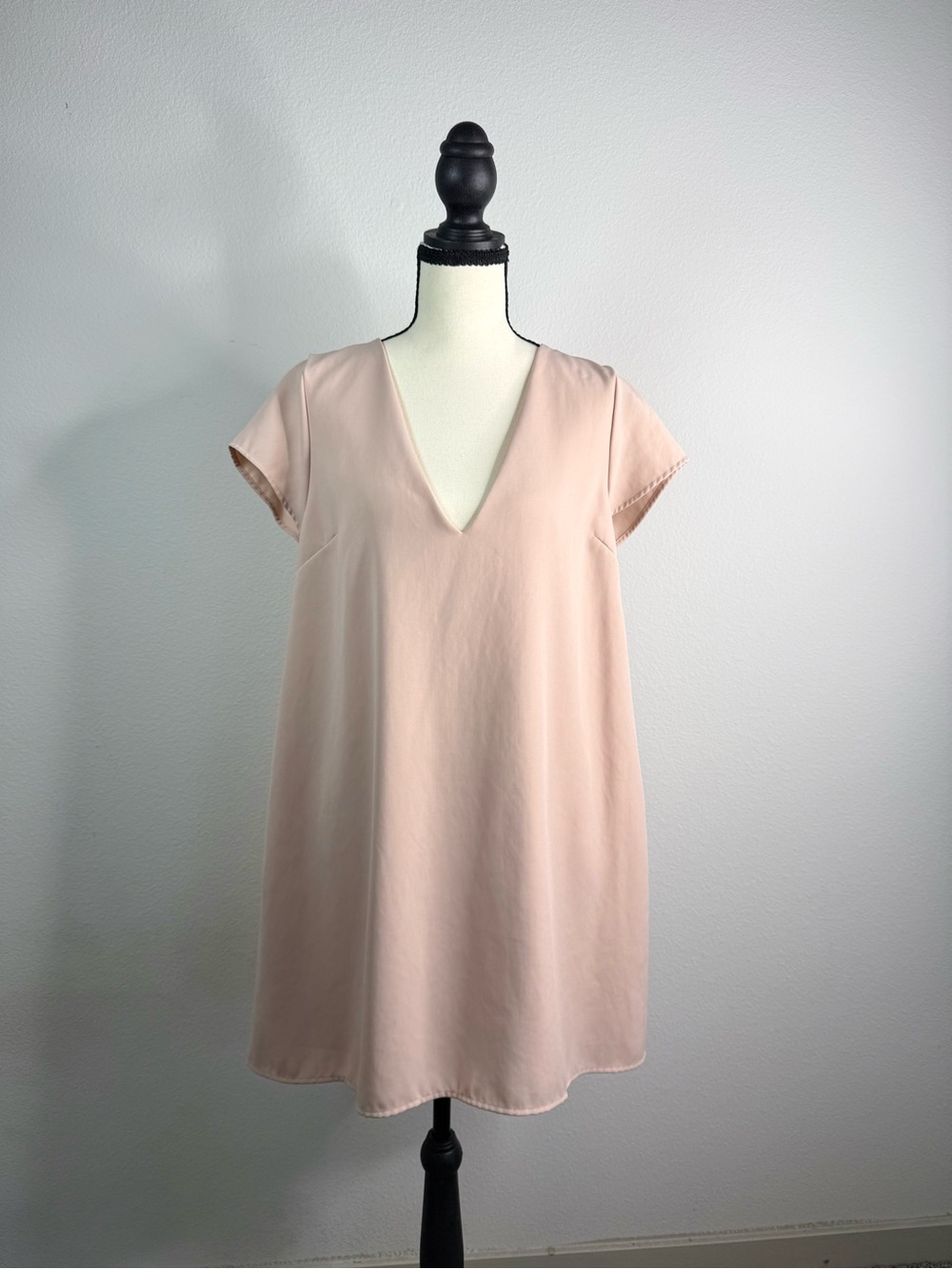 Women's Blush V-Neck Shift Dress